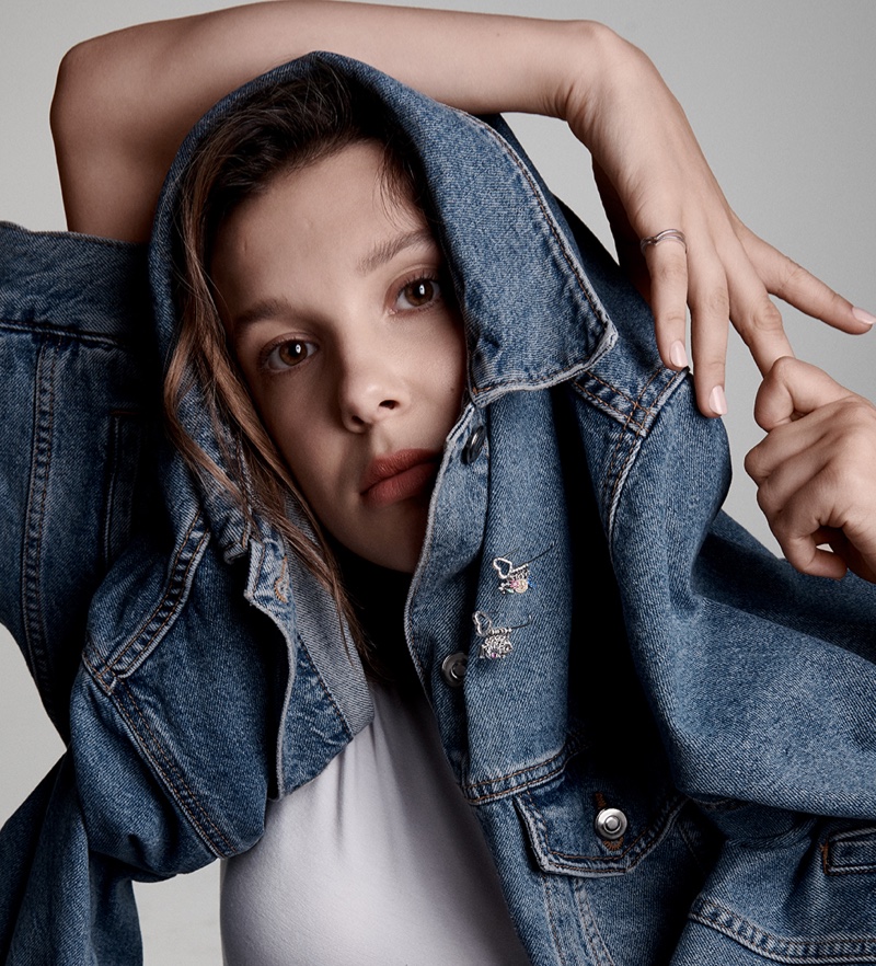 Actress Millie Bobby Brown appears in Pandora Me jewelry campaign