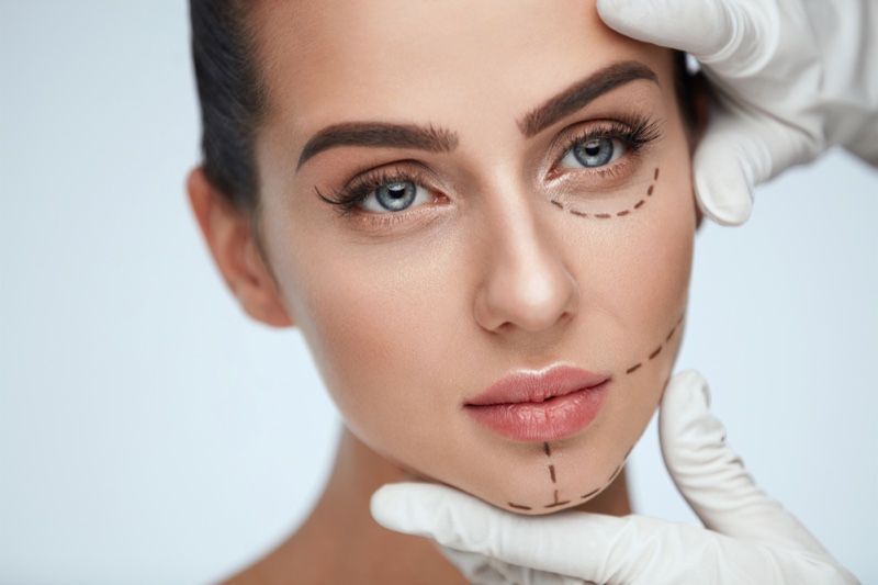 Model Beauty Cosmetic Surgery Lines