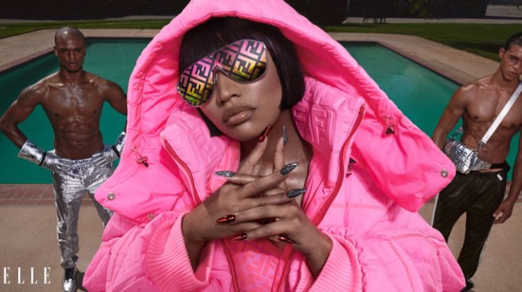 Nicki Minaj wears her Fendi Prints On collaboration for ELLE US