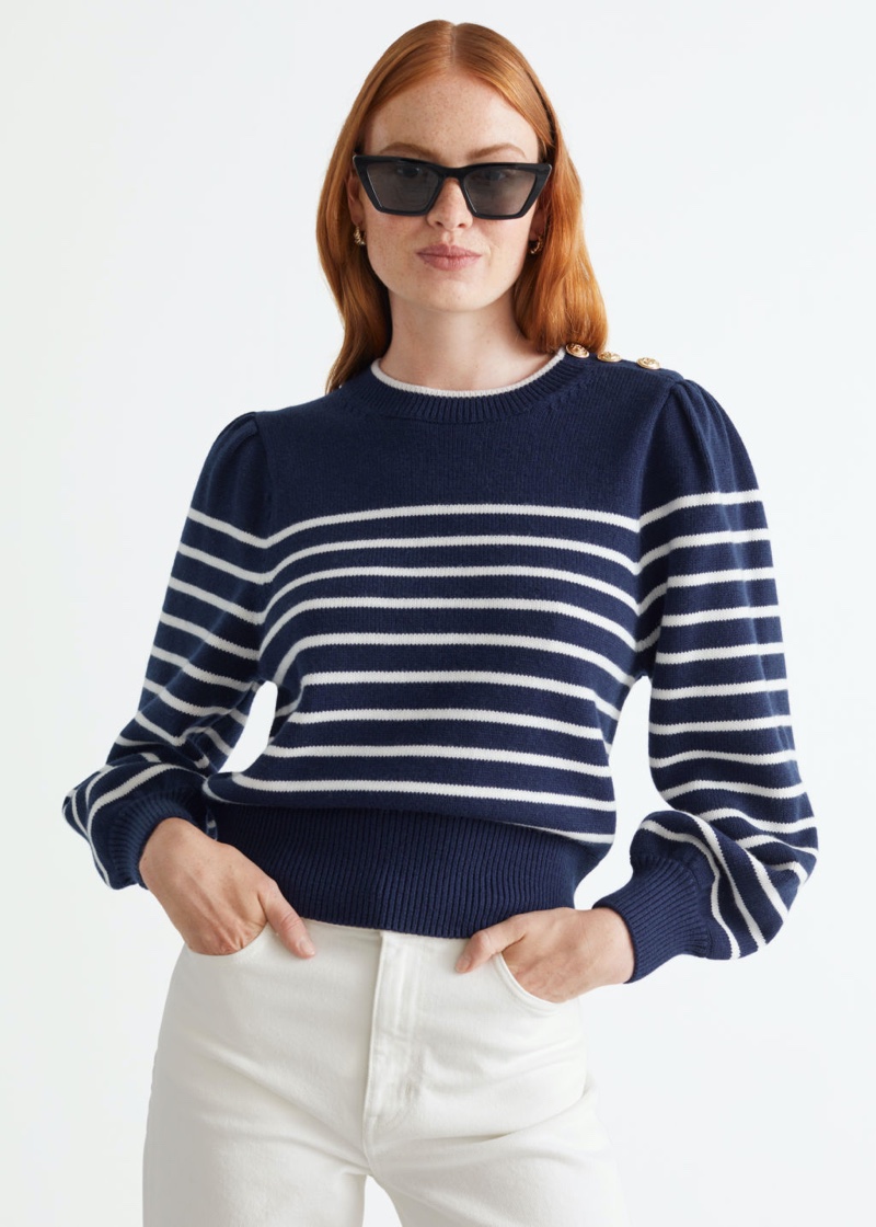 & Other Stories Sailor Stripe Sweater $99