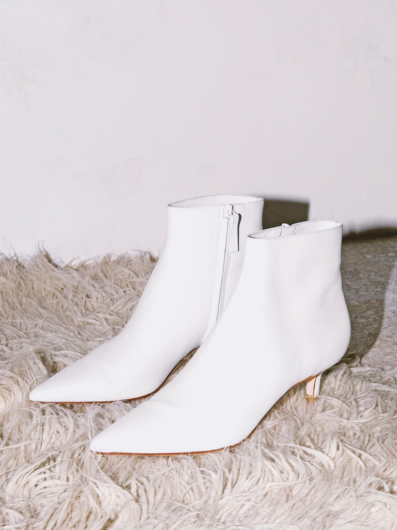 Reformation Charlotte Boot in White $298