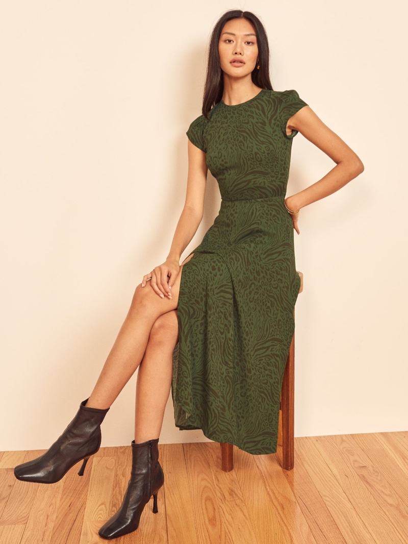 Reformation Gavin Dress in Jungle $218