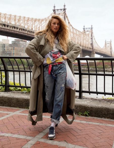 Rianne van Rompaey Embraces New York Street Style for Vogue Paris