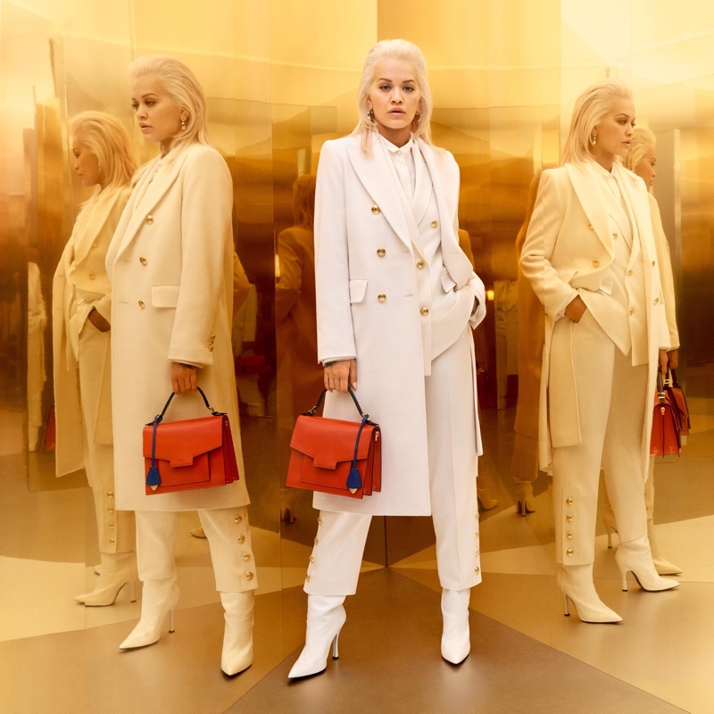 Rita Ora dresses in white for Escada fall-winter 2019 campaign