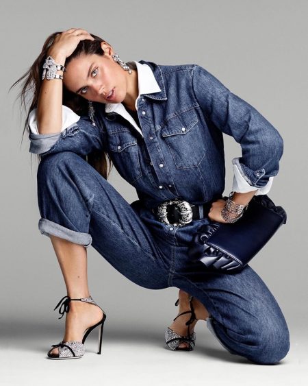 Sara Sampaio Rocks Denim Fashion for ELLE Italy Sara Sampaio Rocks Denim Fashion for ELLE Italy