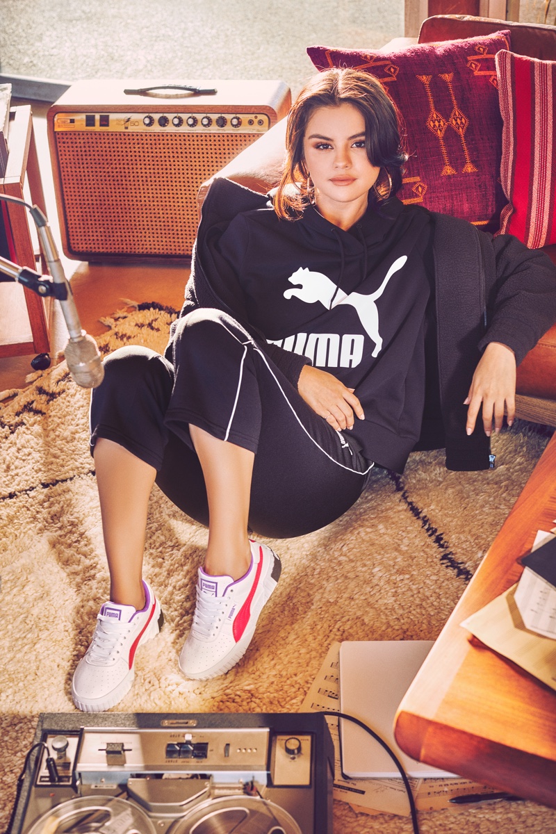 Singer Selena Gomez poses in PUMA Cali Chase campaign