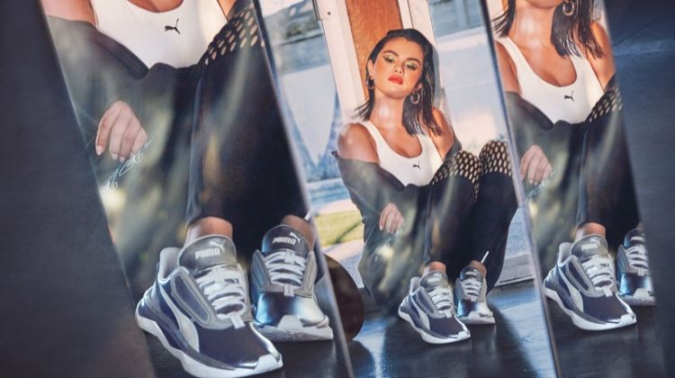 Selena Gomez Shines in PUMA LQD CELL Shatter XT Metal Campaign