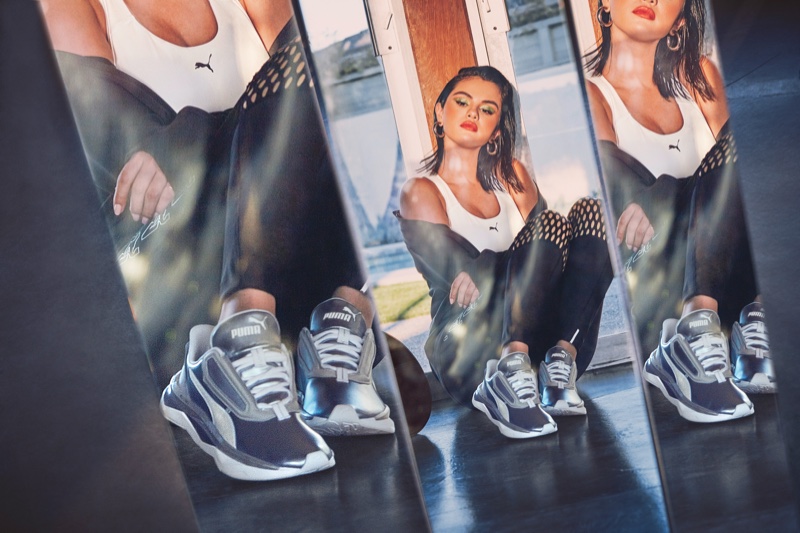 Singer Selena Gomez fronts LQD CELL Shatter XT Metal sneaker campaign