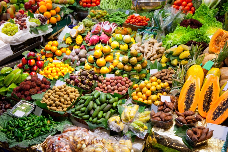 Spanish Market Fruits Food