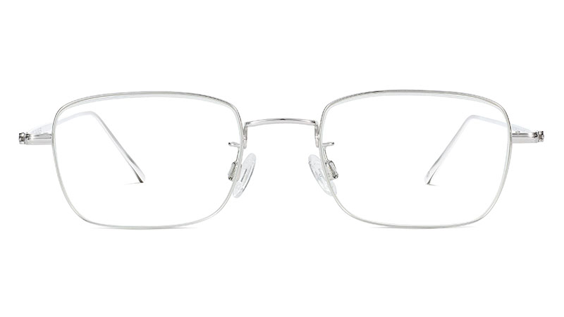 Warby Parker Brookner Glasses in Polished Silver $195