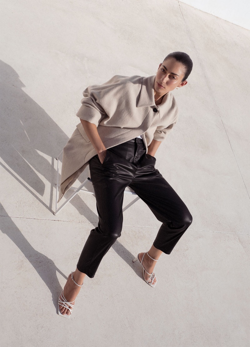 Conie Vallese stars in Zara Neutral Necessities fall-winter 2019 lookbook