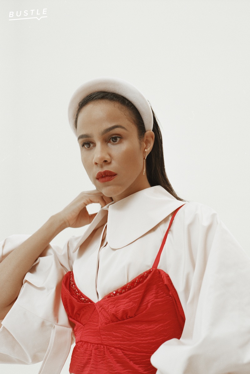 Bustle taps Zawe Ashton for fall fashion feature