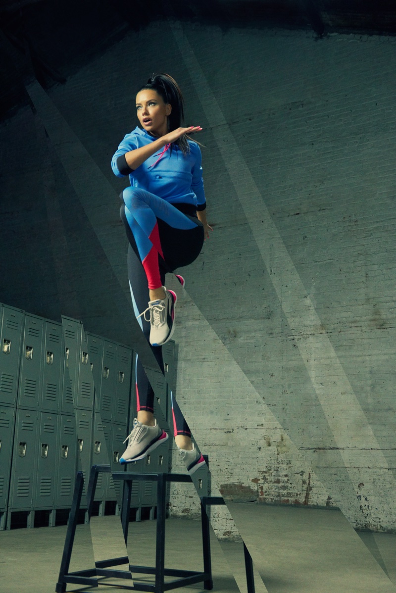 Supermodel Adriana Lima fronts PUMA LQD CELL Shatter XT Shift sneaker campaign