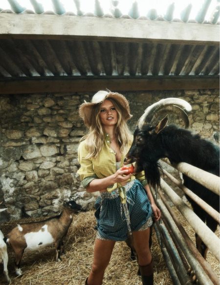 Anna Ewers Models Fashionable Farm Looks for Vogue Paris Anna Ewers Models Fashionable Farm Looks for Vogue Paris