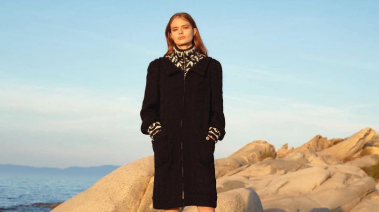 Anna Mila Guyenz Poses in Chanel for Harper’s Bazaar Romania
