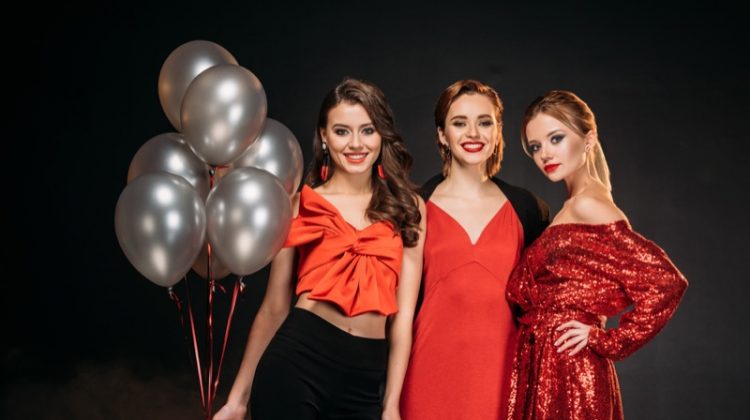 The Girls Guide to Vegas Attractive Women Party Style Fashionable Red