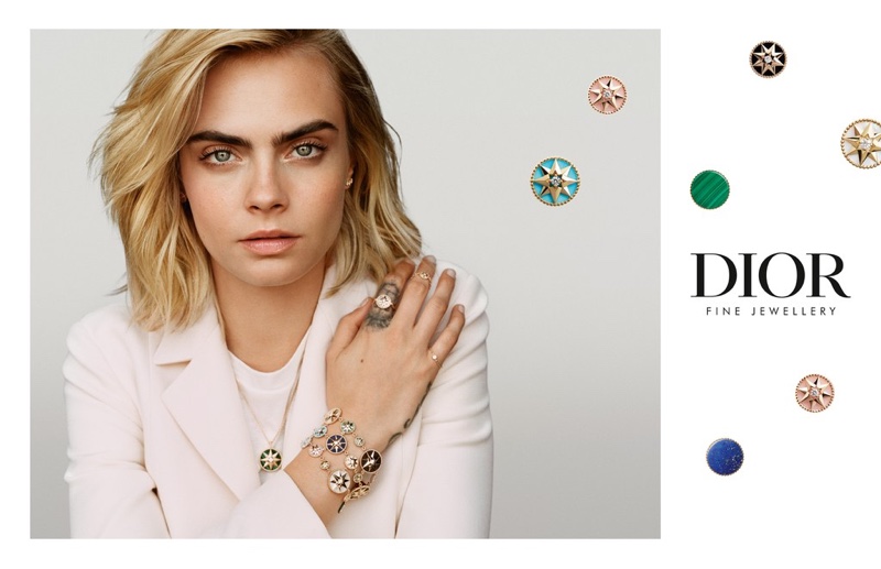 Cara Delevingne stars in Dior Joaillerie Rose des Vents campaign