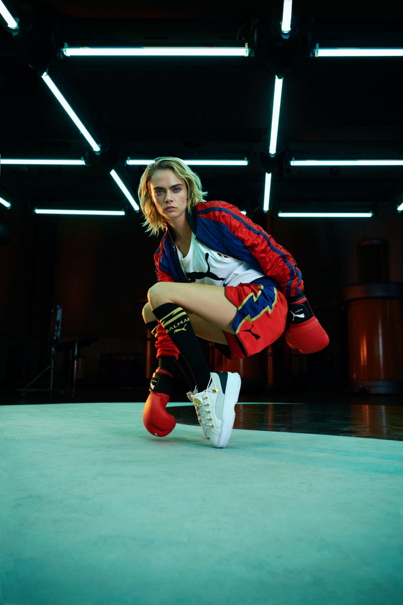 Cara Delevingne stars in PUMA x Balmain campaign