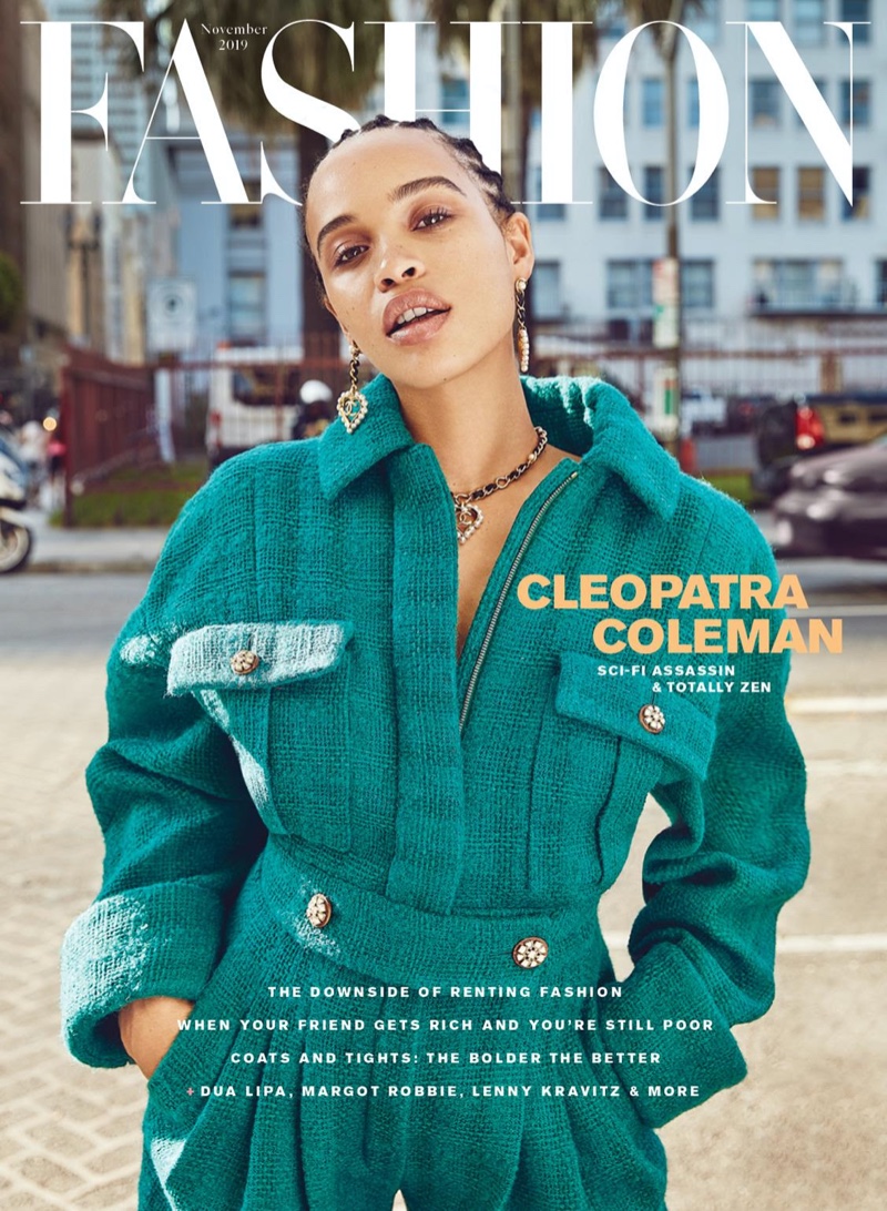Cleopatra Coleman on FASHION Magazine November 2019 Cover