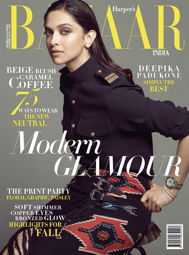 Deepika Padukone on Harper's Bazaar India October 2019 Cover