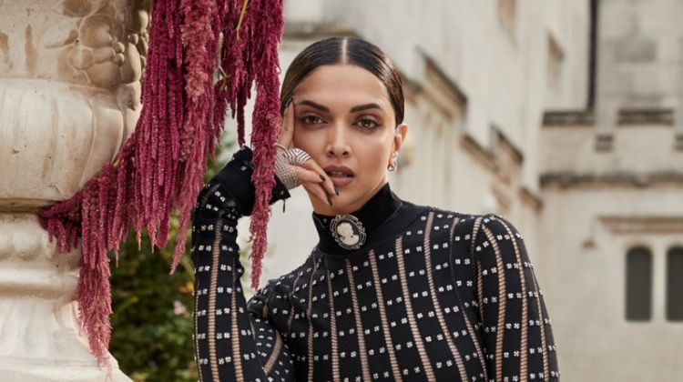 Actress Deepika Padukone wears Alexander McQueen dress and boots