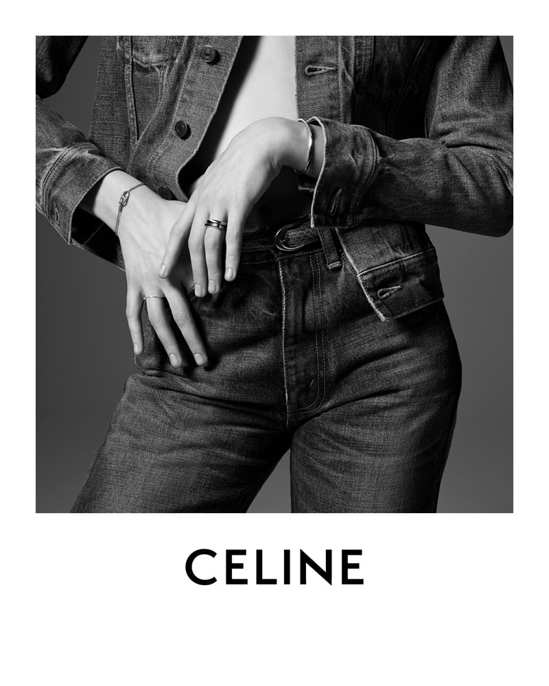 Denim and jewelry takes the spotlight for Celine portraits
