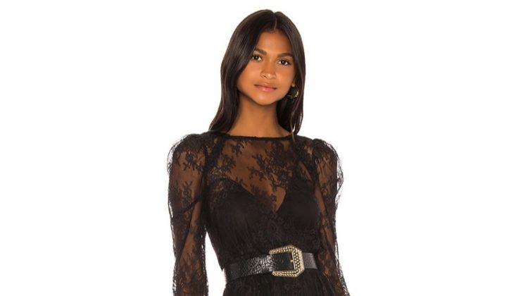 GRLFRND Reese Lace Mini Dress $398