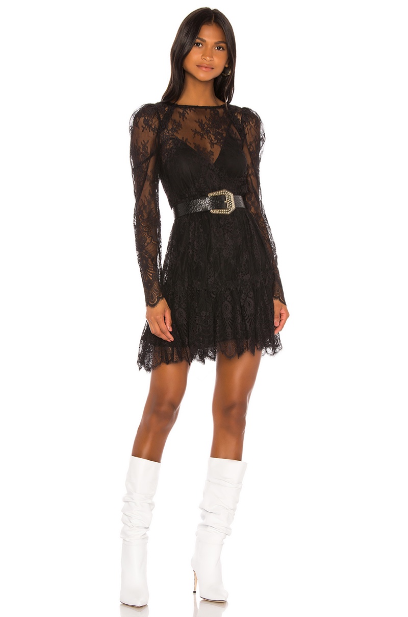 GRLFRND Reese Lace Mini Dress $398