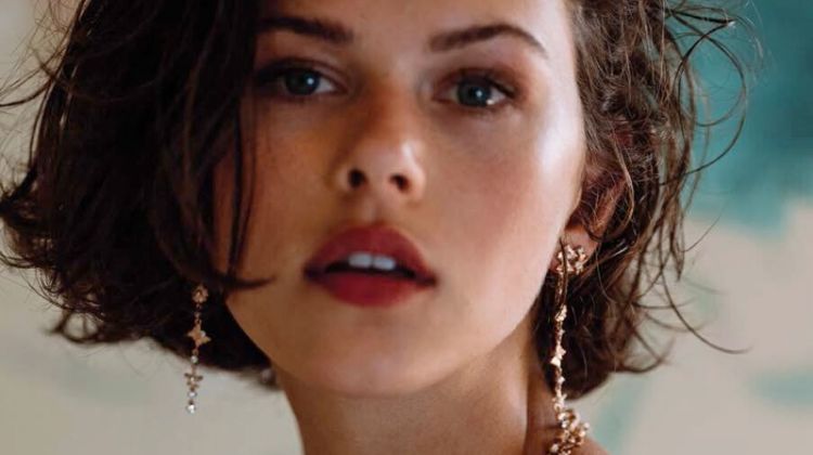 Georgia Fowler poses in Penny Preville Holiday 2019 jewelry campaign