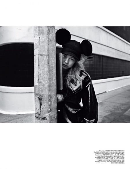 Gigi Hadid Captivates in Black and White for Self Service Gigi Hadid Captivates in Black and White for Self Service