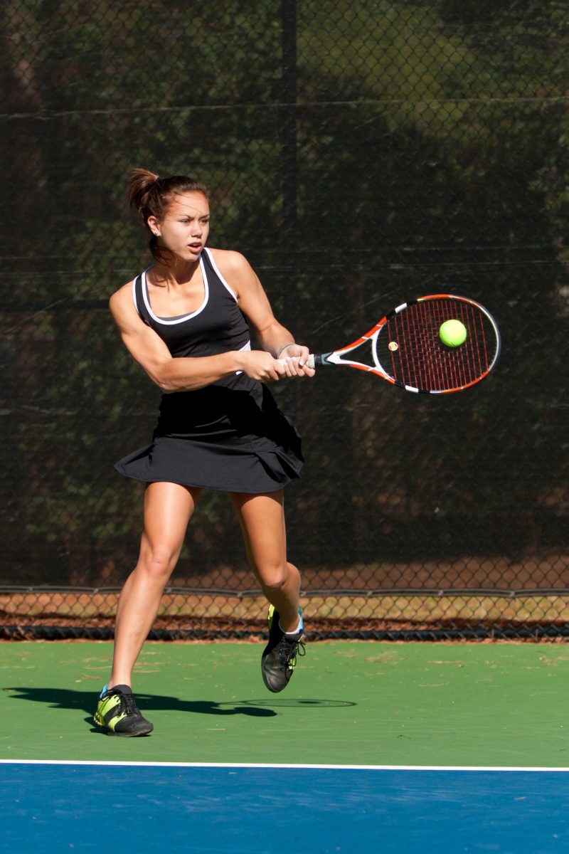 Girl Playing Tennis