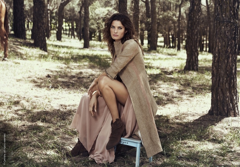 Model Isabeli Fontana embraces neutrals for Carmela Shoes fall-winter 2019 campaign