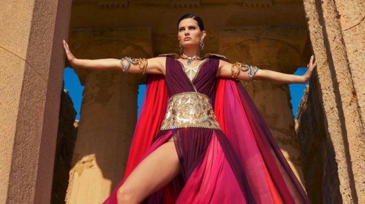 Isabeli Fontana Enchants in Dolce & Gabbana for Harper’s Bazaar