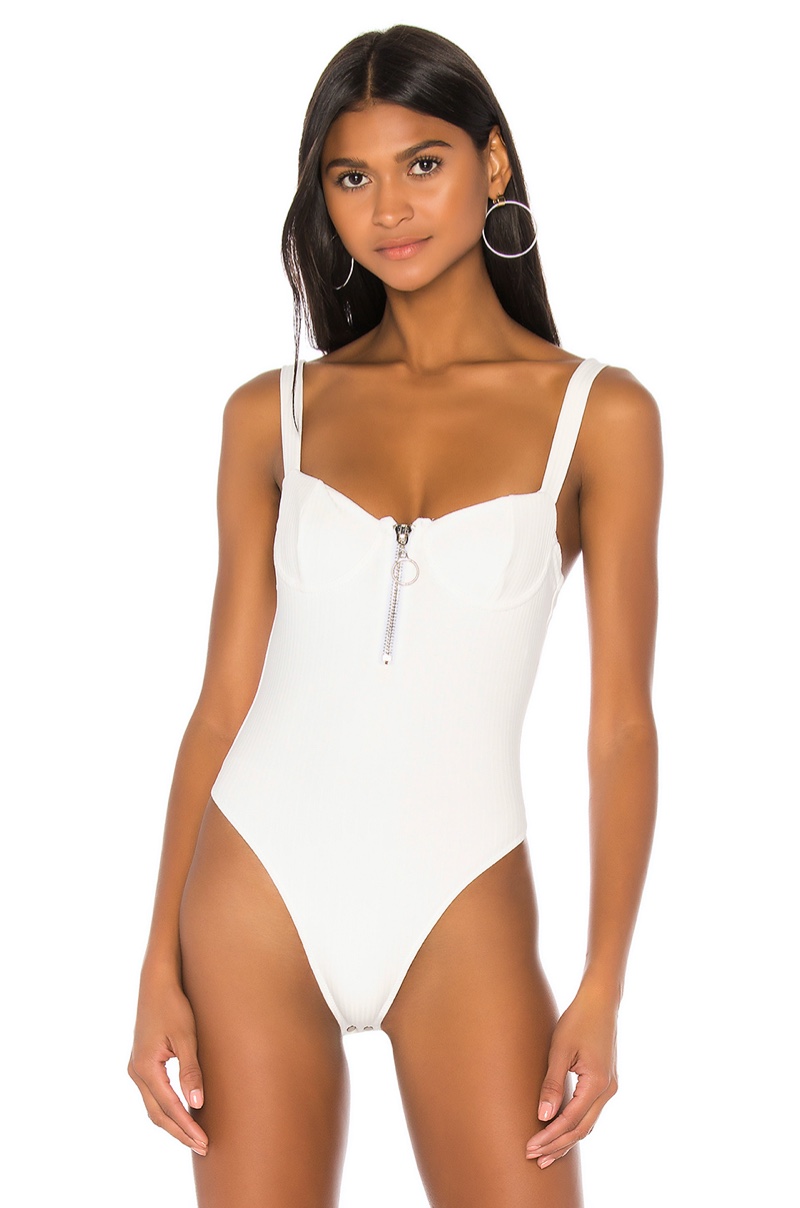 Jonathan Simkhai x REVOLVE Sleeveless Rib Bodysuit $125