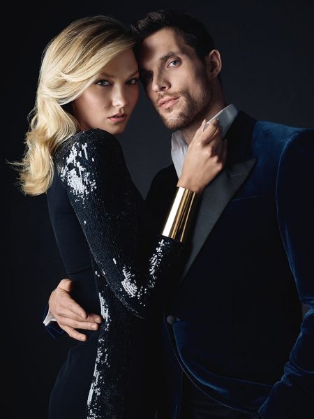 Karlie Kloss Joins Ed Skrein for Carolina Herrera 'Bad Boy' Fragrance Karlie Kloss and Ed Skrein cozy up for Carolina Herrera Bad Boy fragrance campaign