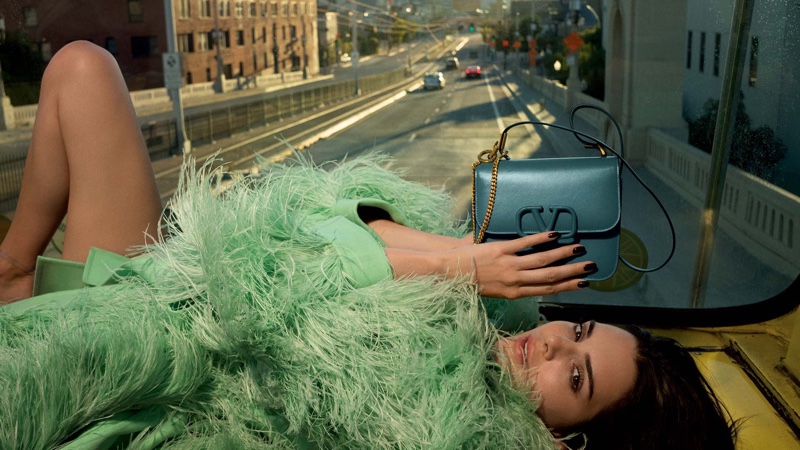 Model Kendall Jenner fronts Valentino resort 2020 accessories campaign