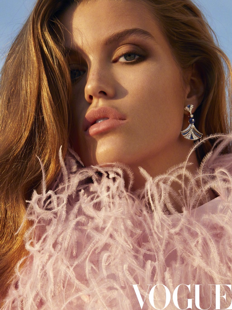 Luna Bijl Poses in Ultra-Luxe Looks for Vogue China
