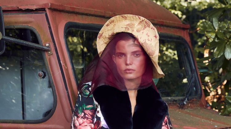 Michelle Van Bijnen Poses in Romantic Looks for InStyle Germany