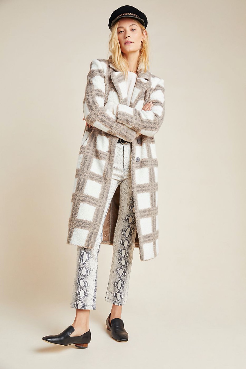 NVLT Carter Plaid Teddy Coat $250