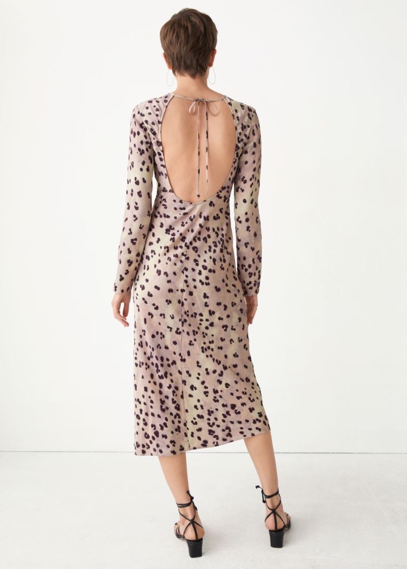 & Other Stories Open Back Midi Dress $129