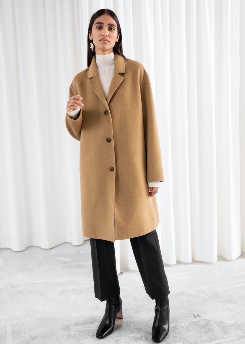 & Other Stories Relaxed Wool Blend Coat $219