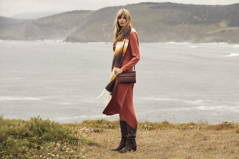 Julia Stegner stars in Pedro del Hierro winter 2019 campaign