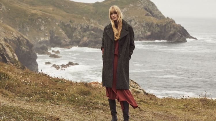 Julia Stegner layers up in Pedro del Hierro winter 2019 campaign