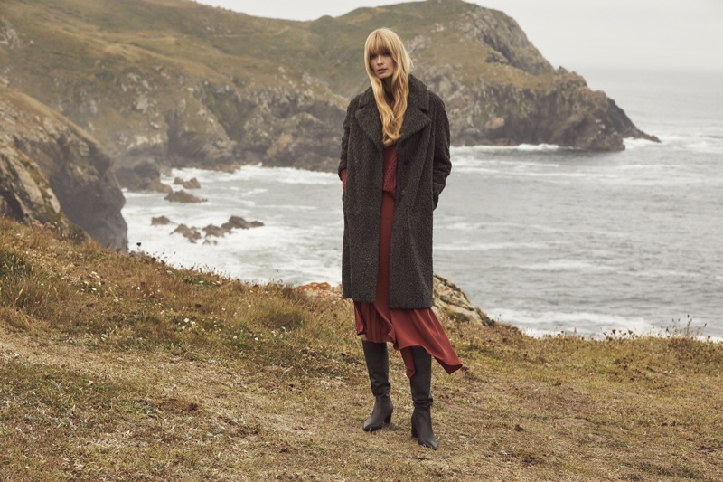 Julia Stegner layers up in Pedro del Hierro winter 2019 campaign