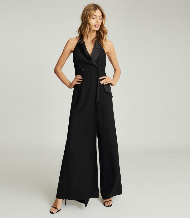 REISS Annie Tuxedo Front Jumpsuit $425