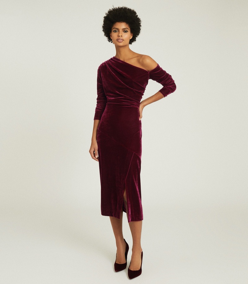 reiss long sleeve evening dresses