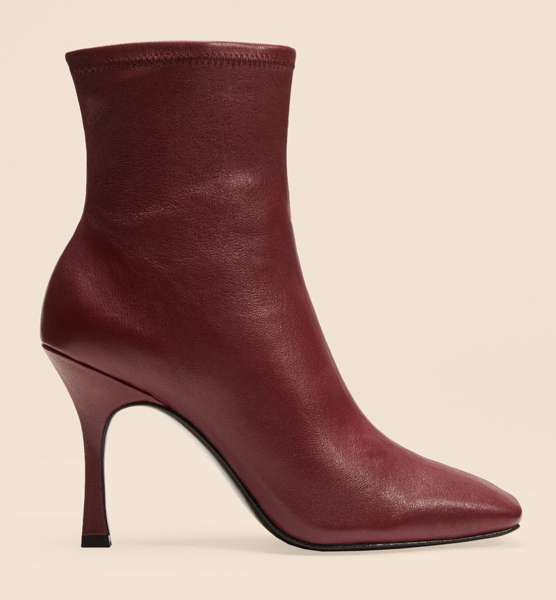 Reformation Evelyn Boot in Burgundy $298