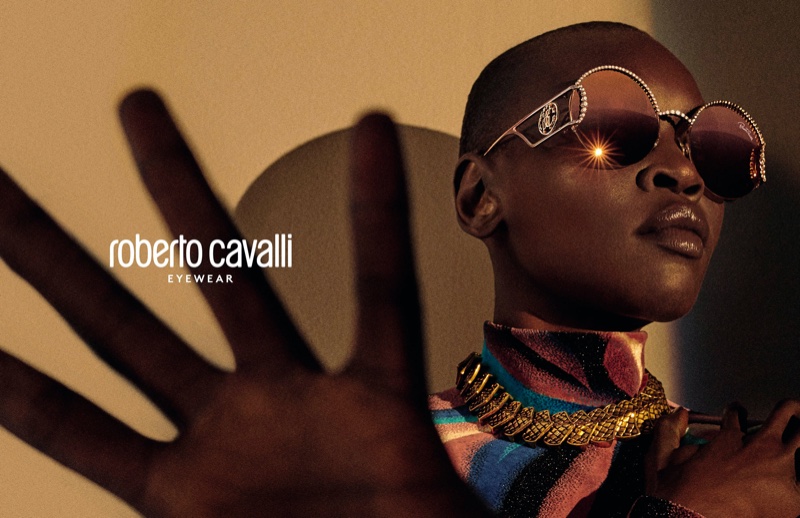 Sunglasses stand out in Roberto Cavalli fall-winter 2019 campaign