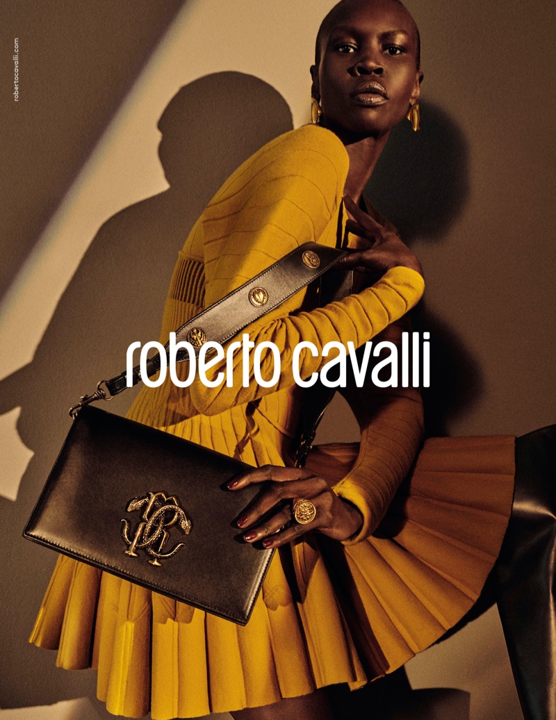 Alek Wek fronts Roberto Cavalli fall-winter 2019 campaign