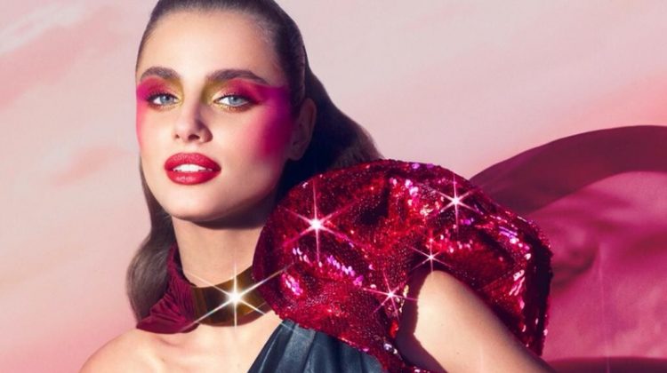 Taylor Hill Plays a Superhero in Lancome’s Halloween Makeup